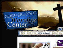 Tablet Screenshot of cornerstoneworshipctr.org
